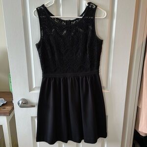 Lily Pulitzer black lace knit dress, size M